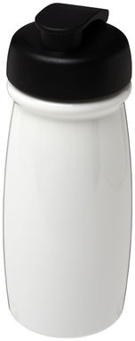 Пляшка спортивна H2O Pulse , колір білий, суцільний чорний - 21005400- Фото №1