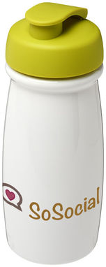 Бутылка спортивная H2O Pulse , цвет белый, зеленый лайм - 21005404- Фото №2