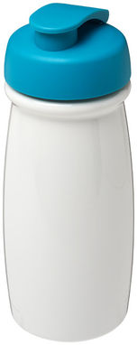 Пляшка спортивна H2O Pulse , колір білий, аква - 21005405- Фото №1