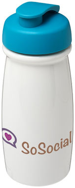 Пляшка спортивна H2O Pulse , колір білий, аква - 21005405- Фото №2