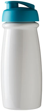 Бутылка спортивная H2O Pulse , цвет белый, аква - 21005405- Фото №3