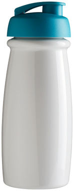 Пляшка спортивна H2O Pulse , колір білий, аква - 21005405- Фото №4