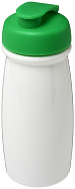 Пляшка спортивна H2O Pulse , колір білий, зелений - 21005406- Фото №1