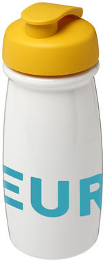 Пляшка спортивна H2O Pulse , колір білий, жовтий - 21005410- Фото №2
