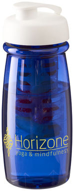 Пляшка спортивна H2O Pulse , колір синій прозорий, білий - 21005500- Фото №2