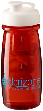 Бутылка спортивная H2O Pulse , цвет красный прозрачный, белый - 21005501- Фото №2