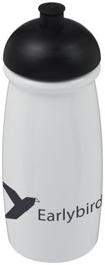 Бутылка спортивная H2O Pulse , цвет белый, сплошной черный - 21005600- Фото №2