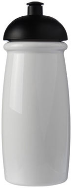 Бутылка спортивная H2O Pulse , цвет белый, сплошной черный - 21005600- Фото №3