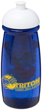Бутылка спортивная H2O Pulse , цвет синий прозрачный, белый - 21005700- Фото №2