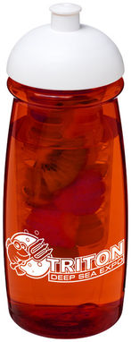 Бутылка спортивная H2O Pulse , цвет красный прозрачный, белый - 21005701- Фото №2