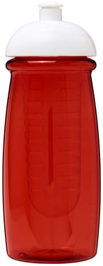 Бутылка спортивная H2O Pulse , цвет красный прозрачный, белый - 21005701- Фото №3