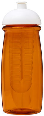 Бутылка спортивная H2O Pulse , цвет оранжевый прозрачный, белый - 21005702- Фото №3