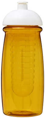 Пляшка спортивна H2O Pulse , колір жовтий, білий - 21005703- Фото №3