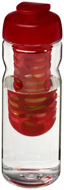 Пляшка спортивна H2O Base , колір прозорий, червоний - 21005902- Фото №1