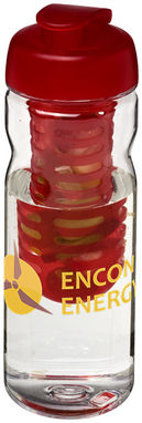 Бутылка спортивная H2O Base , цвет прозрачный, красный - 21005902- Фото №2