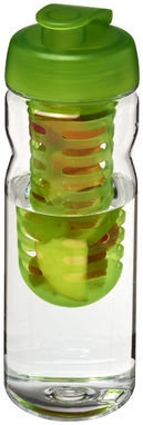 Бутылка спортивная H2O Base , цвет прозрачный, лайм - 21005903- Фото №1