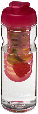 Пляшка спортивна H2O Base , колір прозорий, рожевий - 21005906- Фото №1