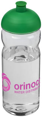 Пляшка спортивна H2O Base , колір прозорий, зелений - 21006006- Фото №2