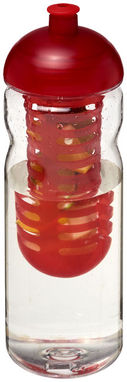 Пляшка спортивна H2O Base , колір прозорий, червоний - 21006102- Фото №1