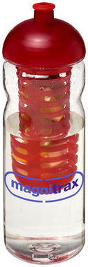 Пляшка спортивна H2O Base , колір прозорий, червоний - 21006102- Фото №2