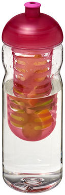 Пляшка спортивна H2O Base , колір прозорий, рожевий - 21006106- Фото №1