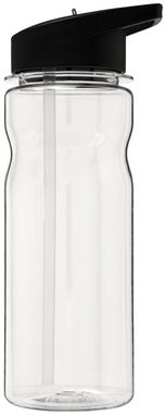 Пляшка спортивна H2O Base , колір прозорий, суцільний чорний - 21006200- Фото №3