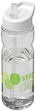 Пляшка спортивна H2O Base , колір прозорий, білий - 21006201- Фото №2