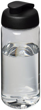 Бутылка спортивная H2O Octave , цвет прозрачный, сплошной черный - 21006300- Фото №1