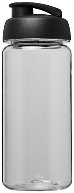 Бутылка спортивная H2O Octave , цвет прозрачный, сплошной черный - 21006300- Фото №3