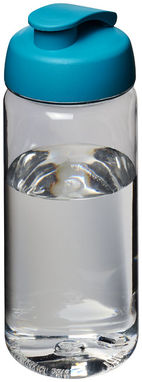 Пляшка спортивна H2O Octave , колір прозорий, колір морської хвилі - 21006305- Фото №1