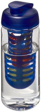 Бутылка спортивная H2O Octave , цвет прозрачный, синий - 21006401- Фото №1