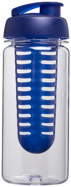 Бутылка спортивная H2O Octave , цвет прозрачный, синий - 21006401- Фото №4