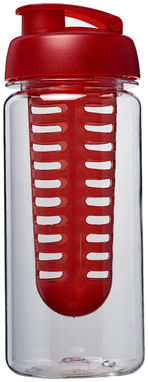 Пляшка спортивна H2O Octave , колір прозорий, червоний - 21006402- Фото №3