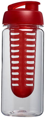 Пляшка спортивна H2O Octave , колір прозорий, червоний - 21006402- Фото №4