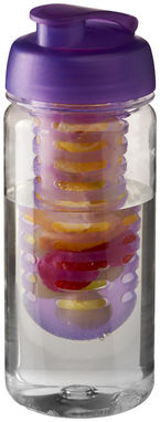 Пляшка спортивна H2O Octave , колір прозорий, пурпурний - 21006407- Фото №1