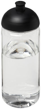 Бутылка спортивная H2O Octave , цвет прозрачный, сплошной черный - 21006500- Фото №1
