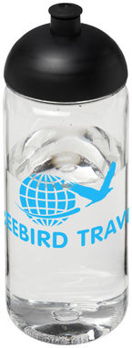 Бутылка спортивная H2O Octave , цвет прозрачный, сплошной черный - 21006500- Фото №2