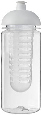 Бутылка спортивная H2O Octave , цвет прозрачный, белый - 21006600- Фото №3