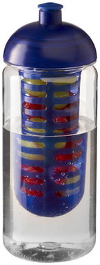 Бутылка спортивная H2O Octave , цвет прозрачный, синий - 21006601- Фото №1