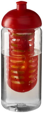 Бутылка спортивная H2O Octave , цвет прозрачный, красный - 21006602- Фото №1