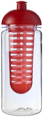 Бутылка спортивная H2O Octave , цвет прозрачный, красный - 21006602- Фото №3