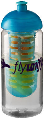 Пляшка спортивна H2O Octave , колір прозорий, колір морської хвилі - 21006604- Фото №2