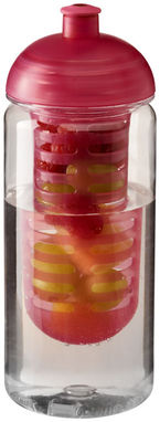 Бутылка спортивная H2O Octave , цвет прозрачный, розовый - 21006606- Фото №1