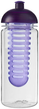 Бутылка спортивная H2O Octave , цвет прозрачный, пурпурный - 21006607- Фото №3