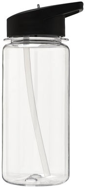 Пляшка спортивна H2O Octave , колір прозорий, суцільний чорний - 21006700- Фото №3