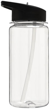 Пляшка спортивна H2O Octave , колір прозорий, суцільний чорний - 21006700- Фото №4
