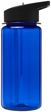 Пляшка спортивна H2O Octave , колір синій, суцільний чорний - 21006702- Фото №3