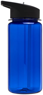 Пляшка спортивна H2O Octave , колір синій, суцільний чорний - 21006702- Фото №4