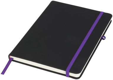 Блокнот Noir , цвет сплошной черный, пурпурный - 21020803- Фото №1