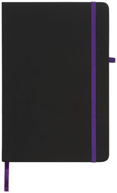 Блокнот Noir , колір суцільний чорний, пурпурний - 21020803- Фото №3